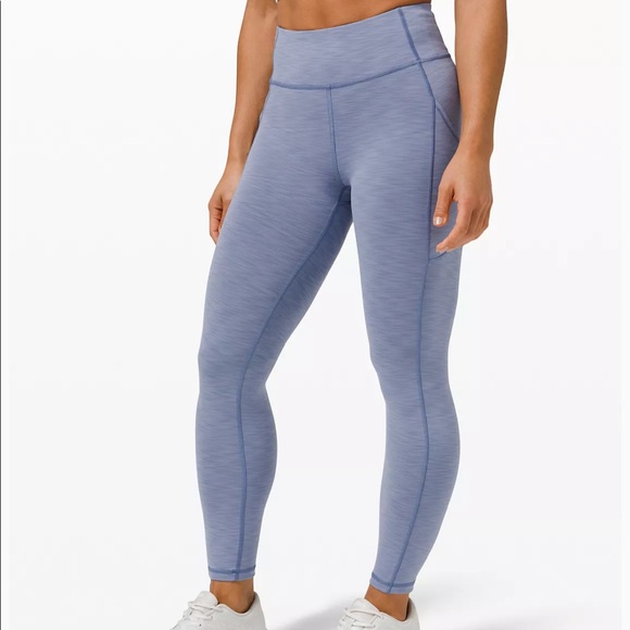 lululemon athletica Pants - LULULEMON Blue Purple Invigorate 7/8 Tight 4
